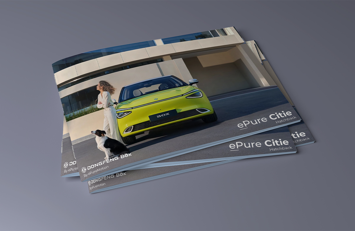 EpureRides eCitie electric car Brochure design in Kenya