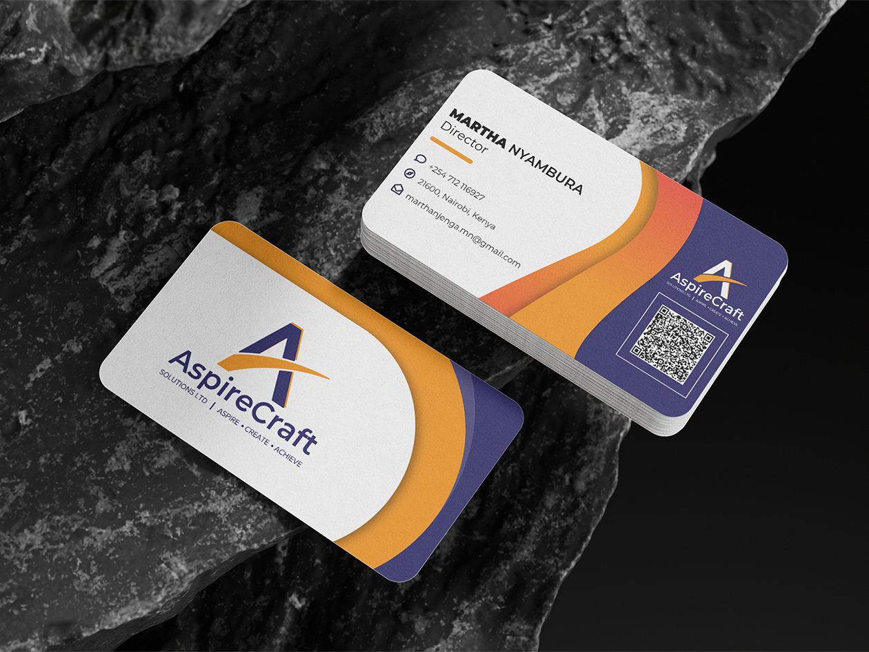 Aspirecraft Business Card Design in Kenya