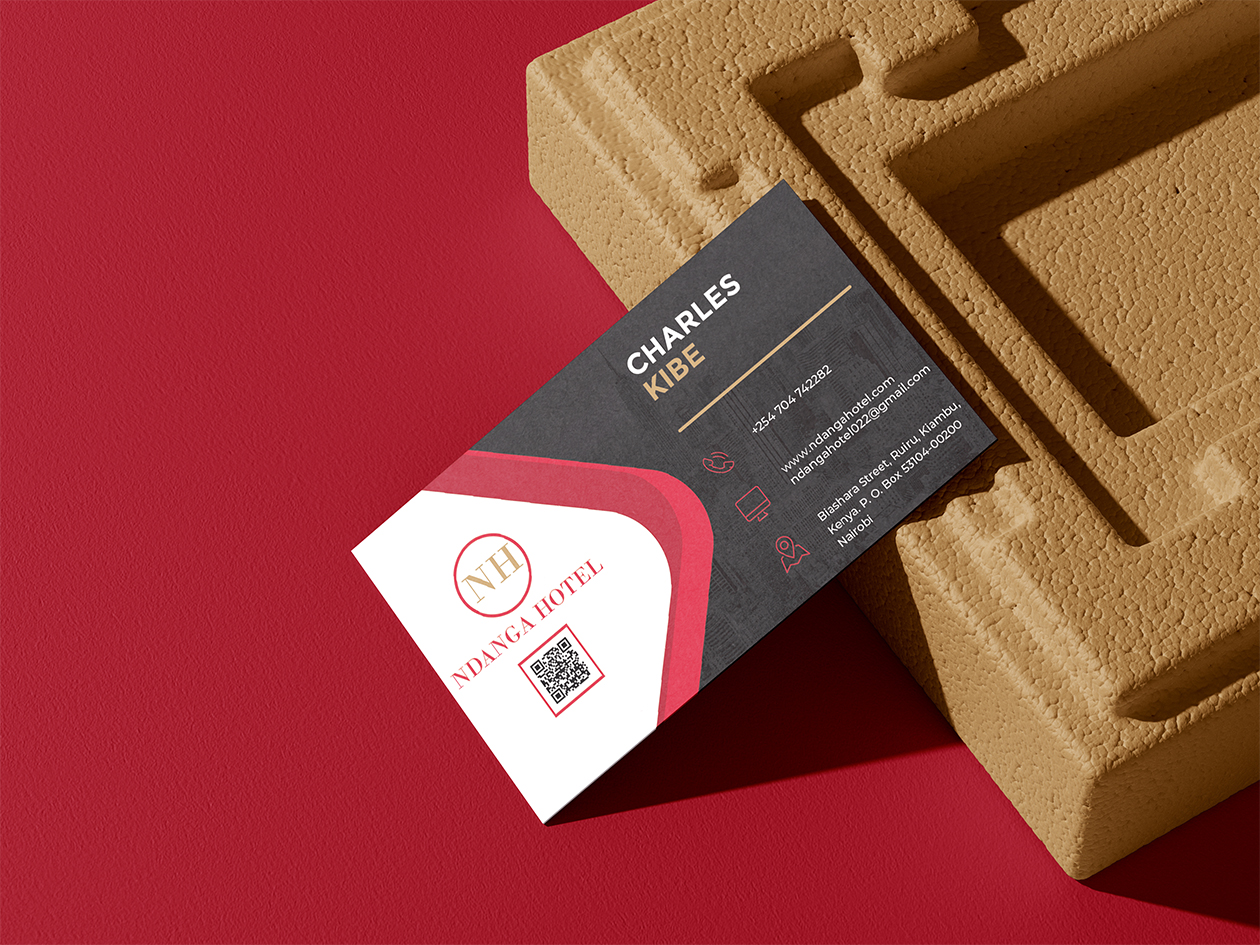 NDANGA Hotel Business Card Design in Kenya