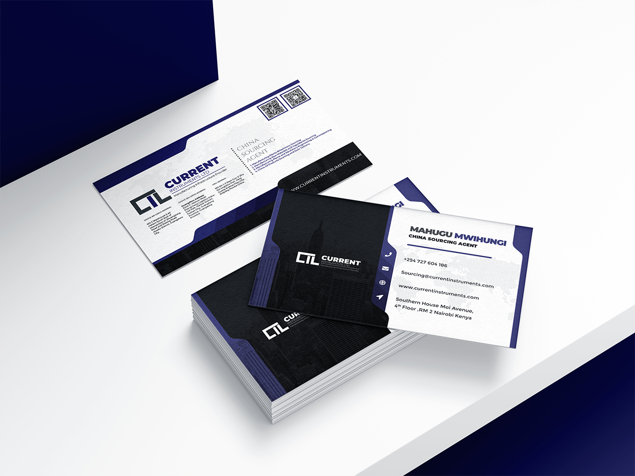Current Instruments Business Card Design in Kenya
