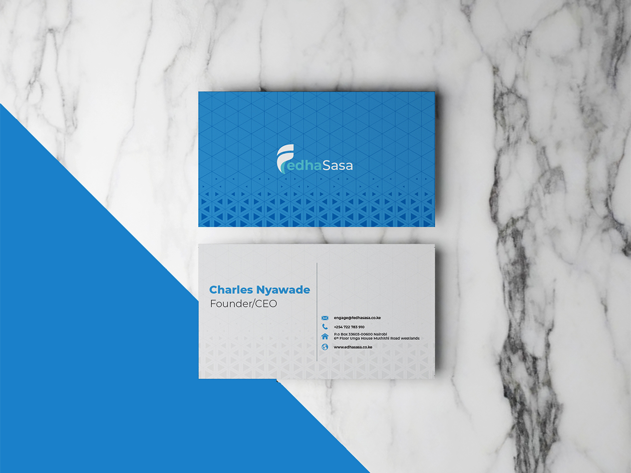 Fedha Sasa Business Card Design in Kenya