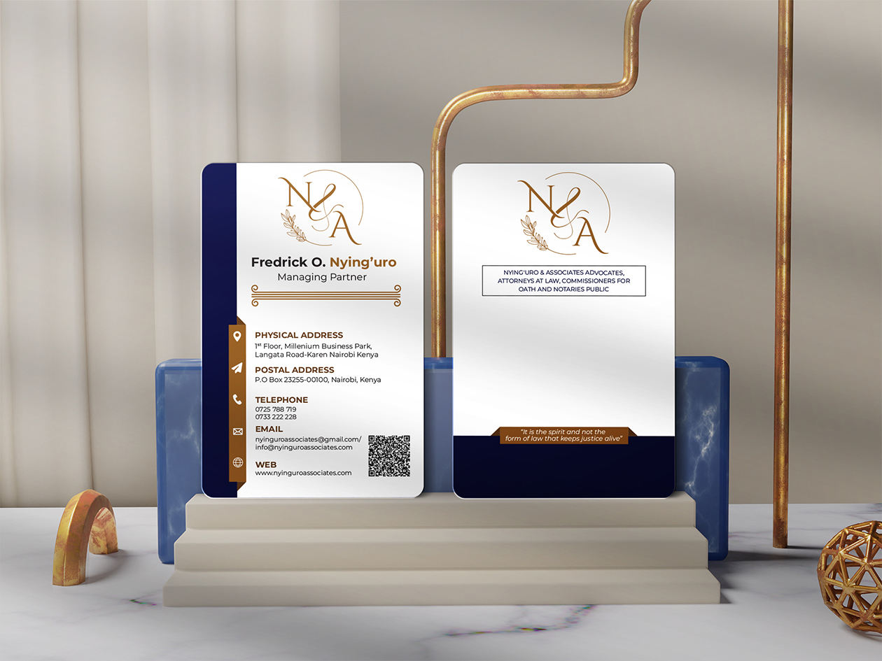 Nying'uro Business Card Design in Kenya