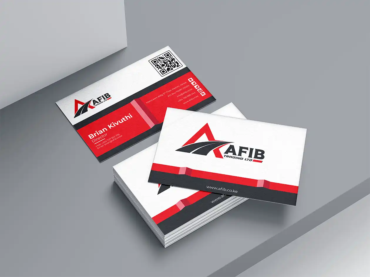 Afib Trading Business card designer in Kenya